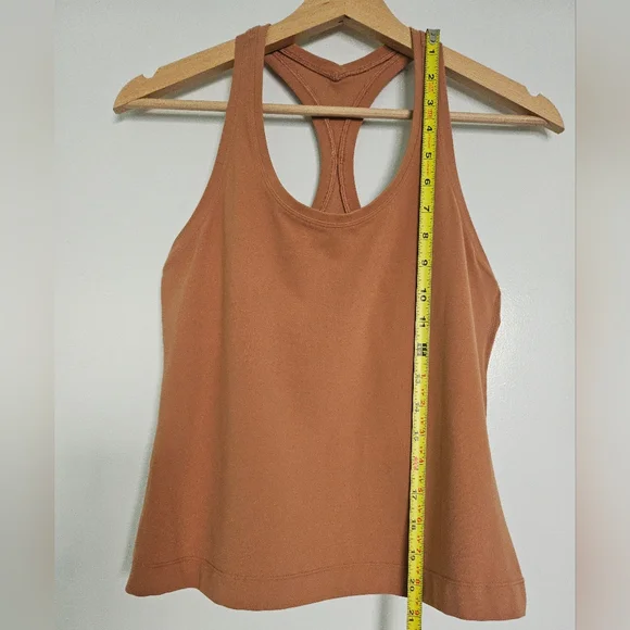 Lululemon Cool Racerback II *Shorter Length Desert Sun Sz 4/6? Tank - Picture 7 of 9